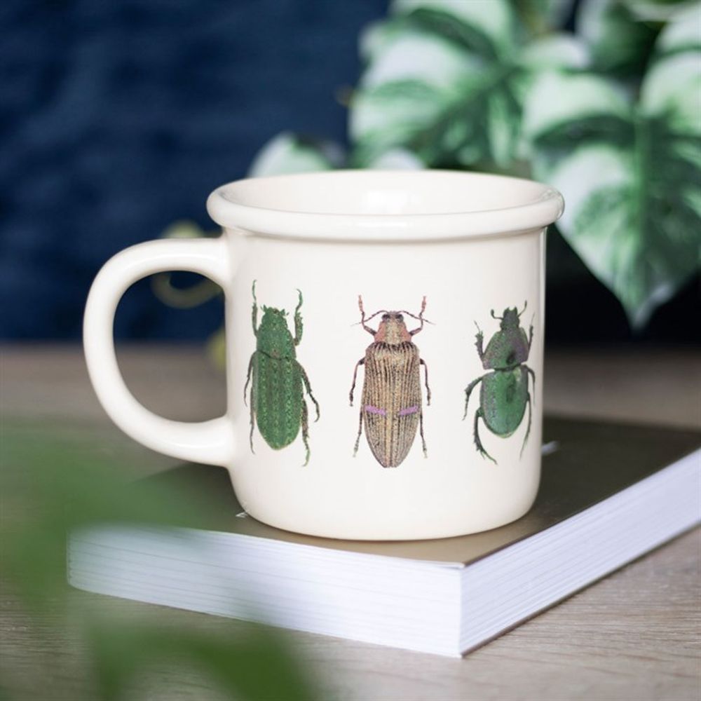 Off White Beetle Mug