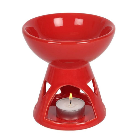 Red Deep Bowl Oil Burner