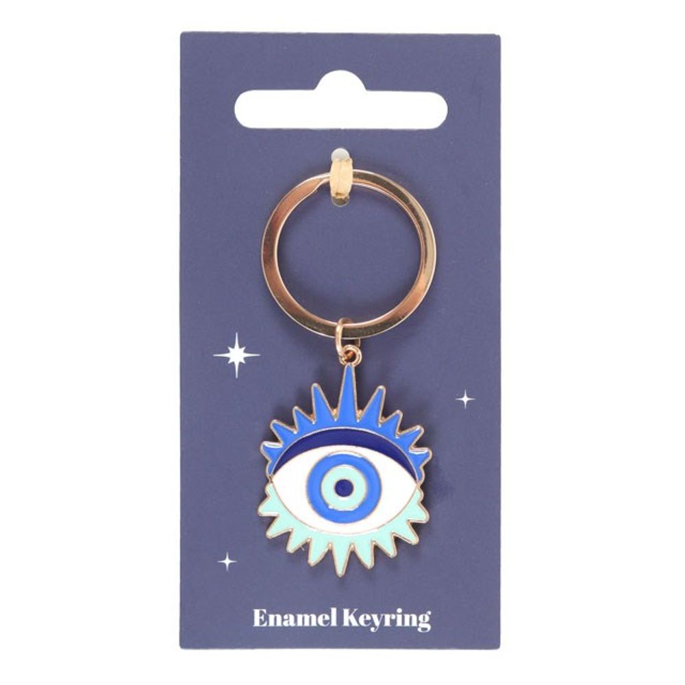 Set of 24 All Seeing Eye Keyrings on Display