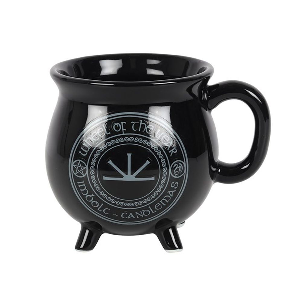 Imbolc Colour Changing Cauldron Mug by Anne Stokes