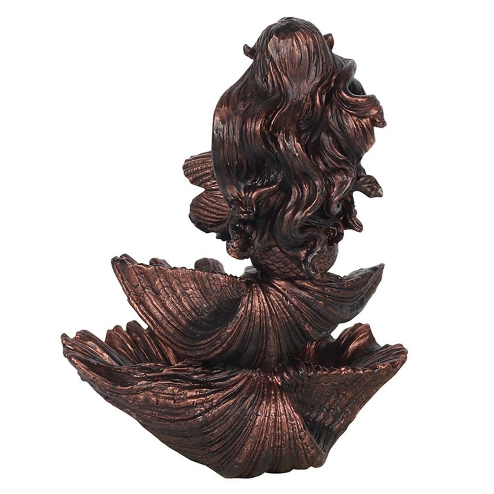 Bronze Effect Mermaid Backflow Incense Burner