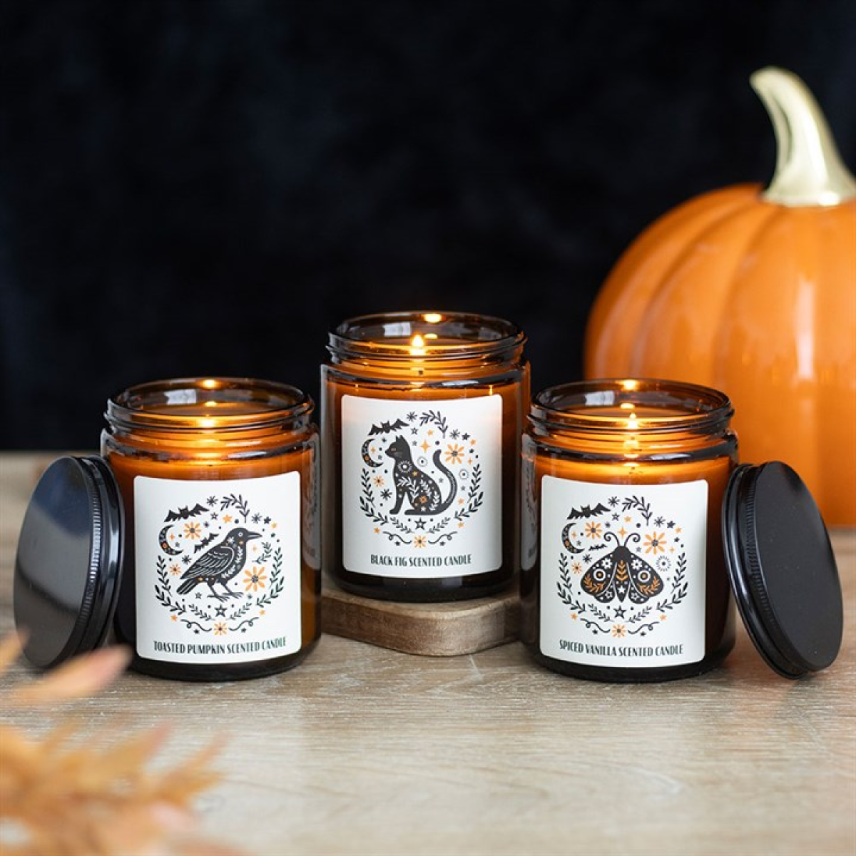 Frightful Folk Raven Toasted Pumpkin Scented Candle - Image 5