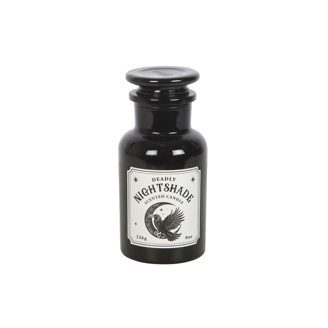 Mystic Raven Deadly Nightshade Apothecary Candle - Image 2
