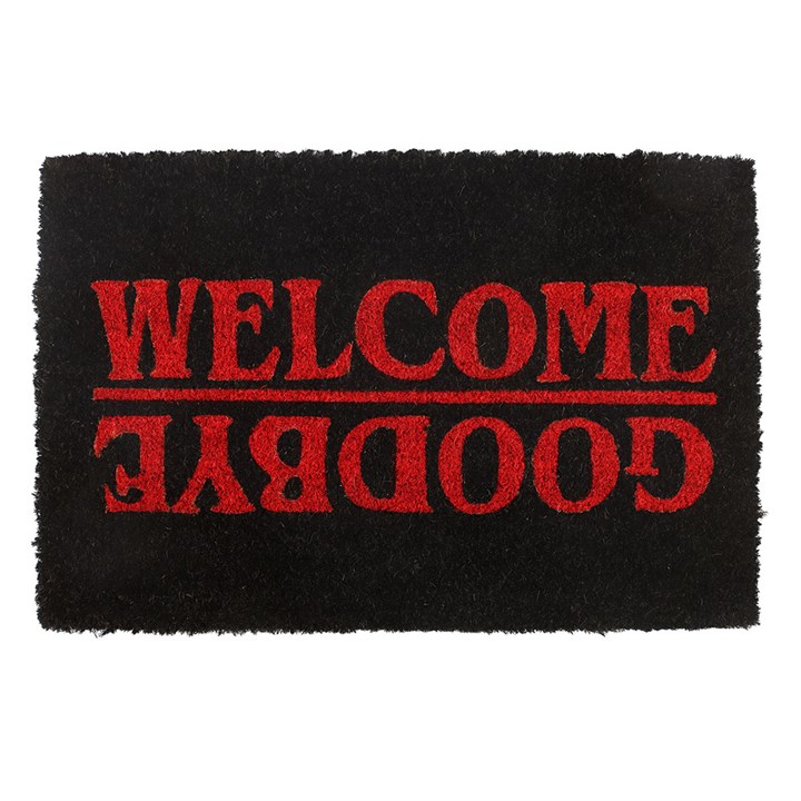 Black Welcome Goodbye Doormat - Image 2