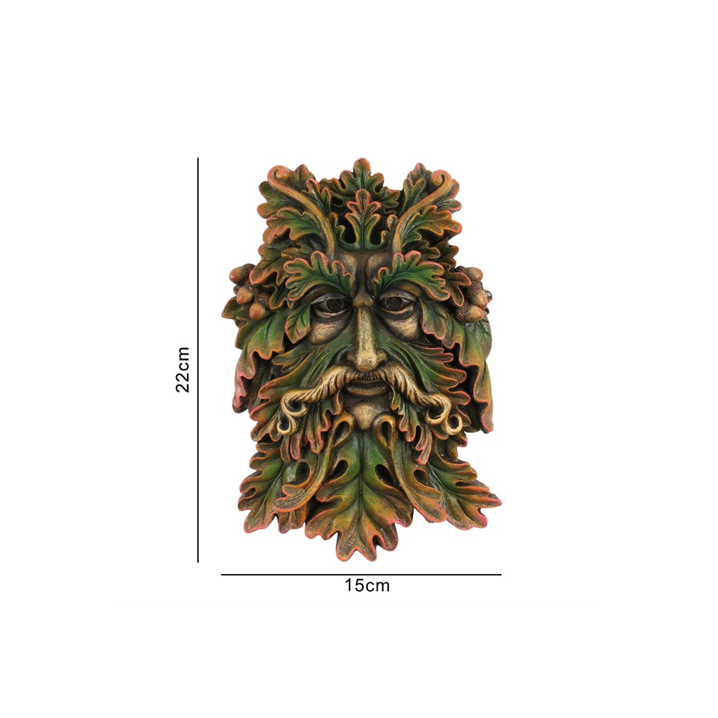 Green Man Face Plaque - Image 3